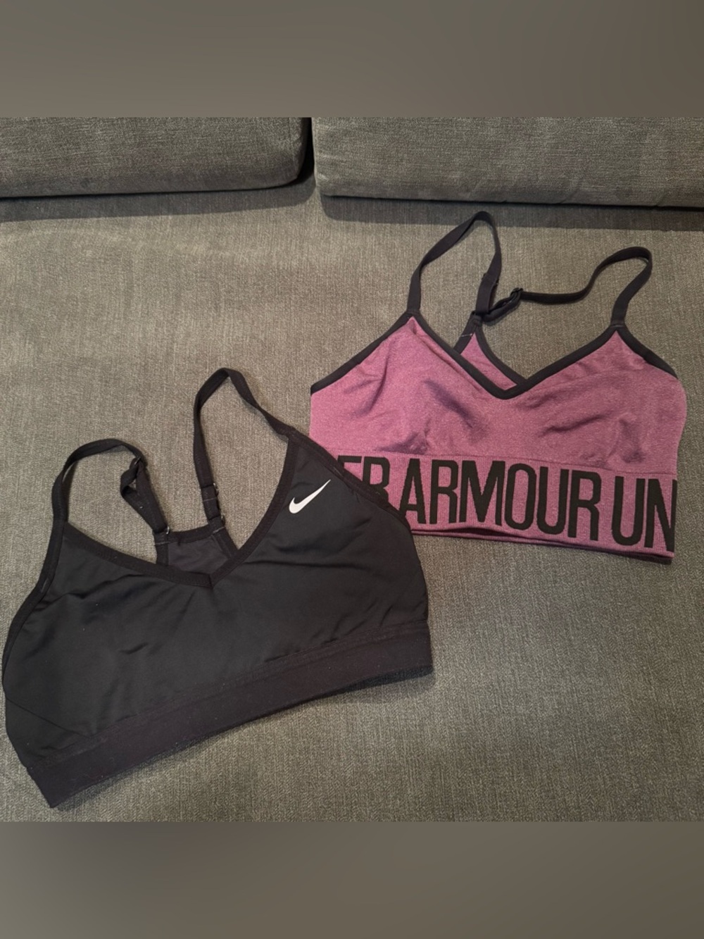 Nike and Under Armour Sports Bras (Size Small)